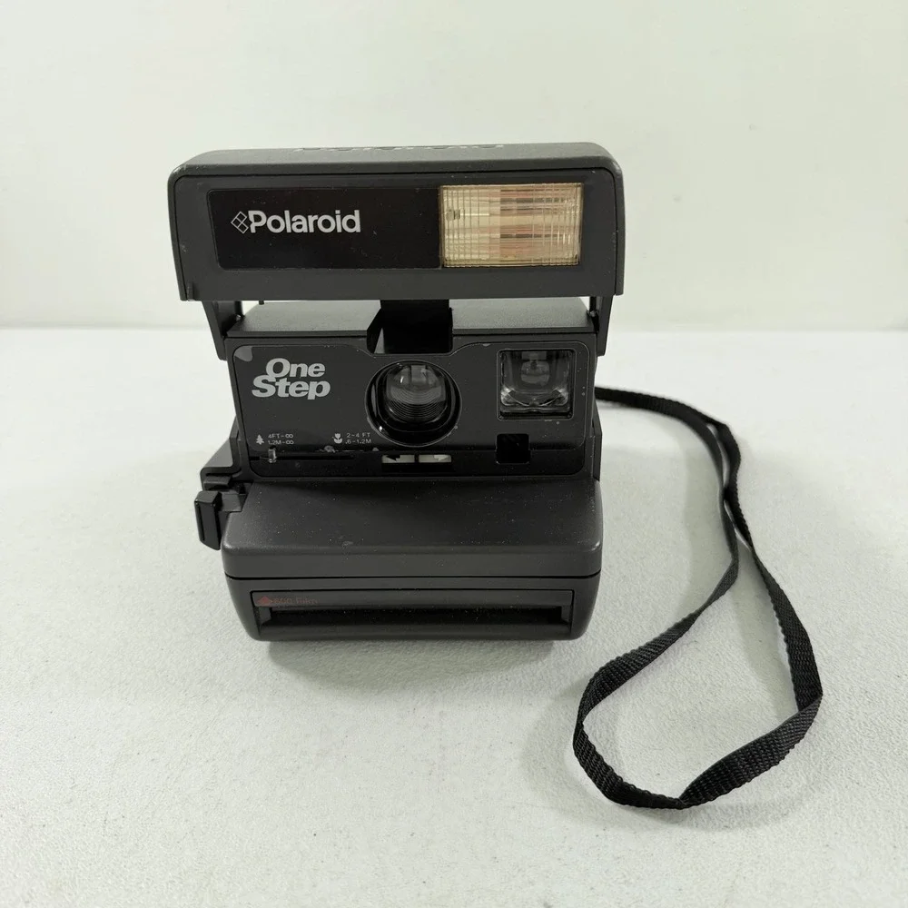 Polaroid One Step 600 Instant Film Camera With Strap Tested Working